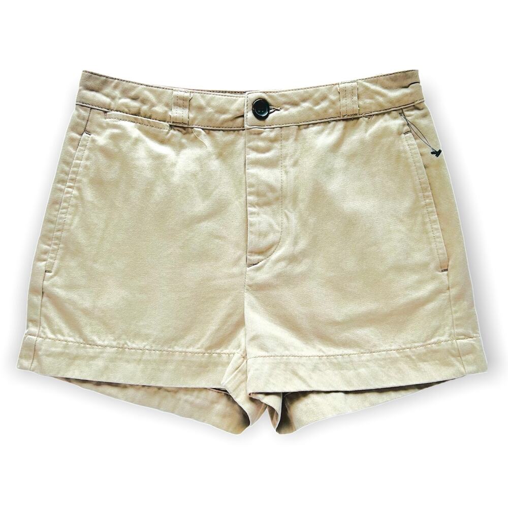 Urban Outfitters High Rise Khaki Short Shorts size 6 Button Fly NWOT